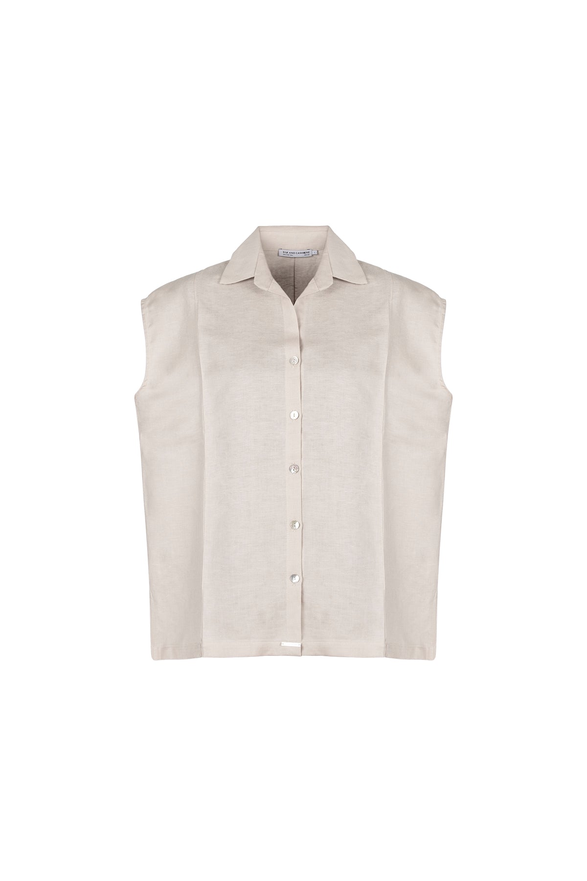 Bej Cassandra Kolsuz Gömlek