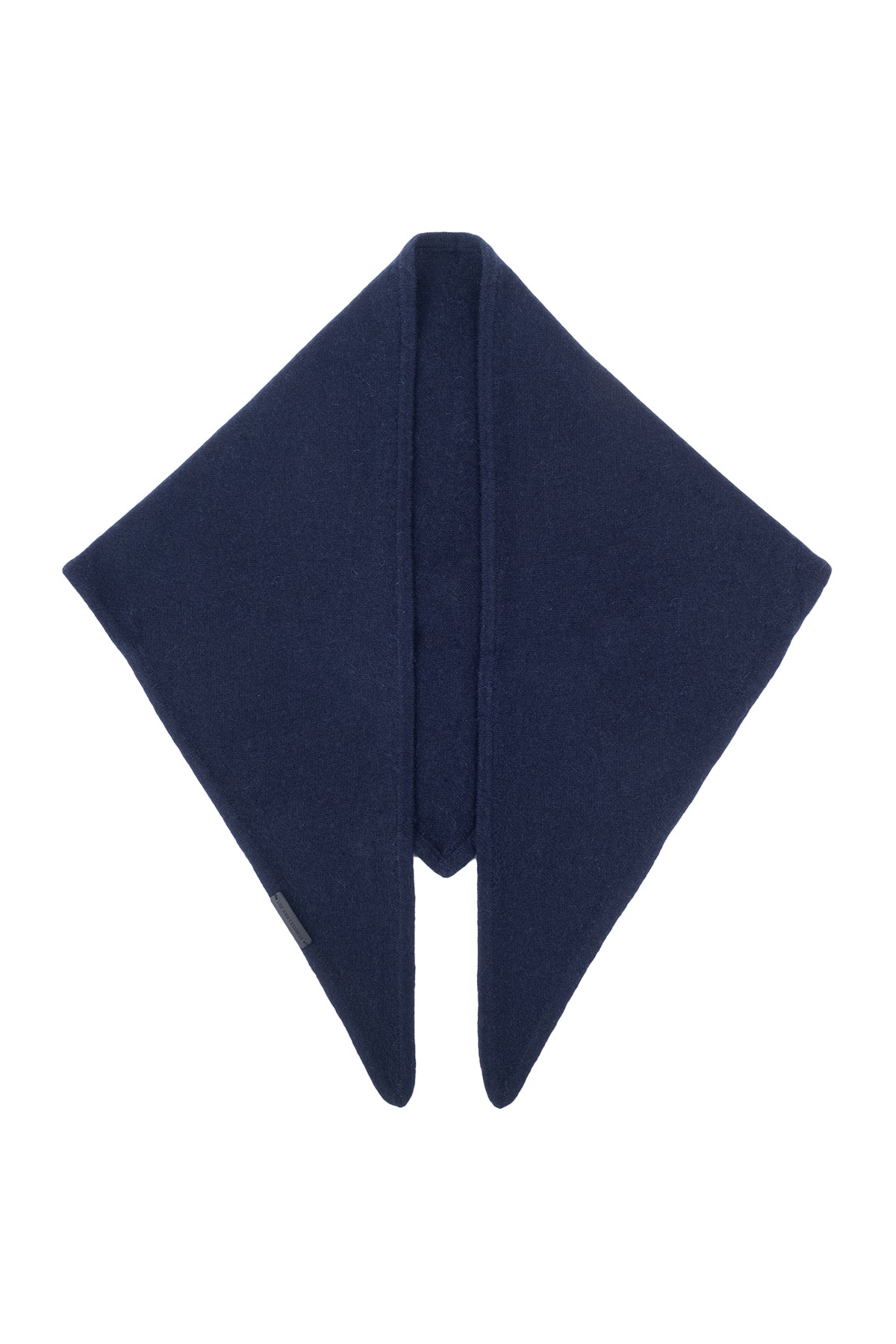 Lacivert Rose Saf Kaşmir Fular Bandana 115x70x70 cm