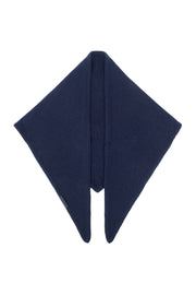 Lacivert Rose Saf Kaşmir Fular Bandana 115x70x70 cm