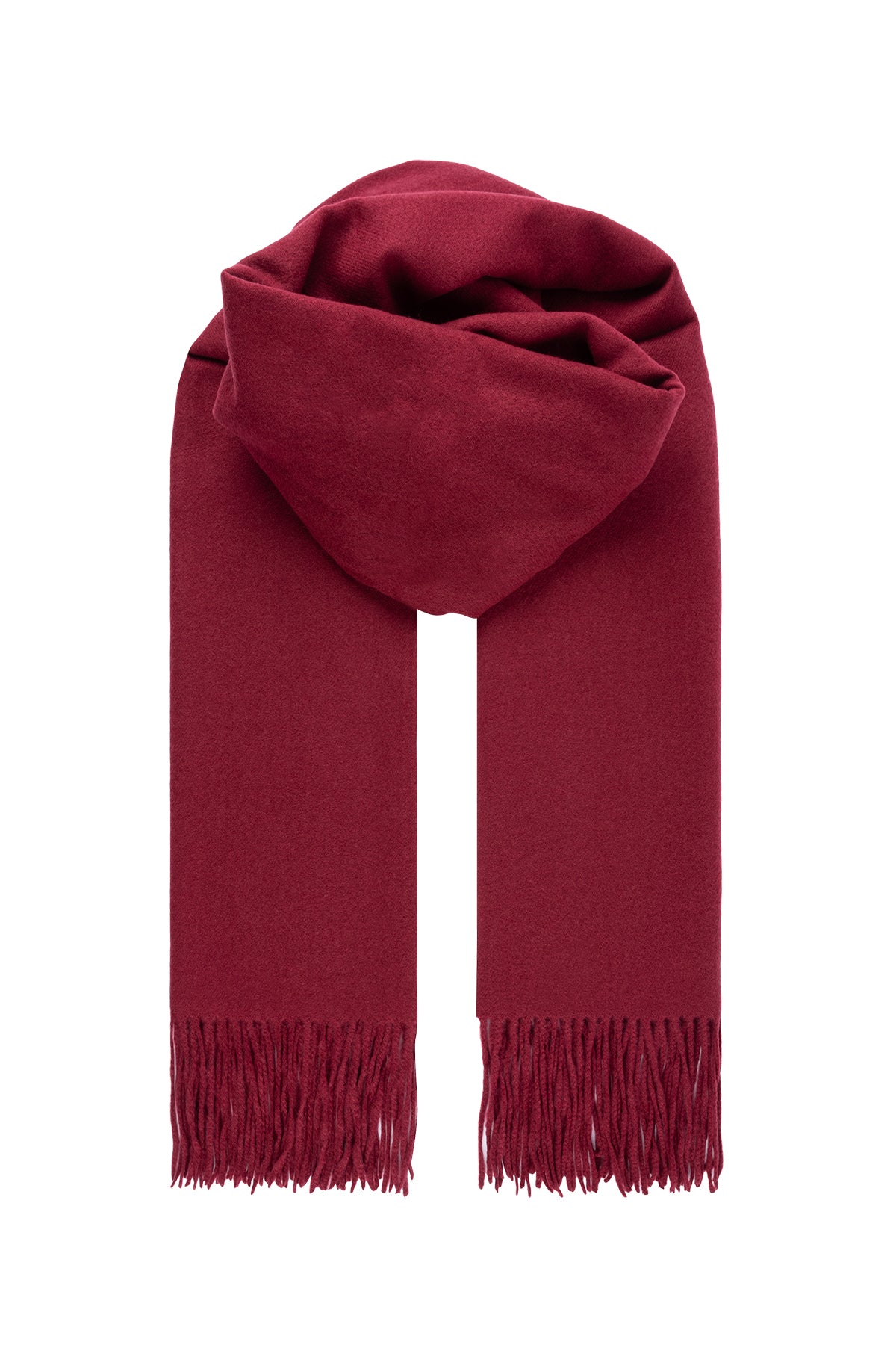 Bordo Clementine Şal 70x200 cm