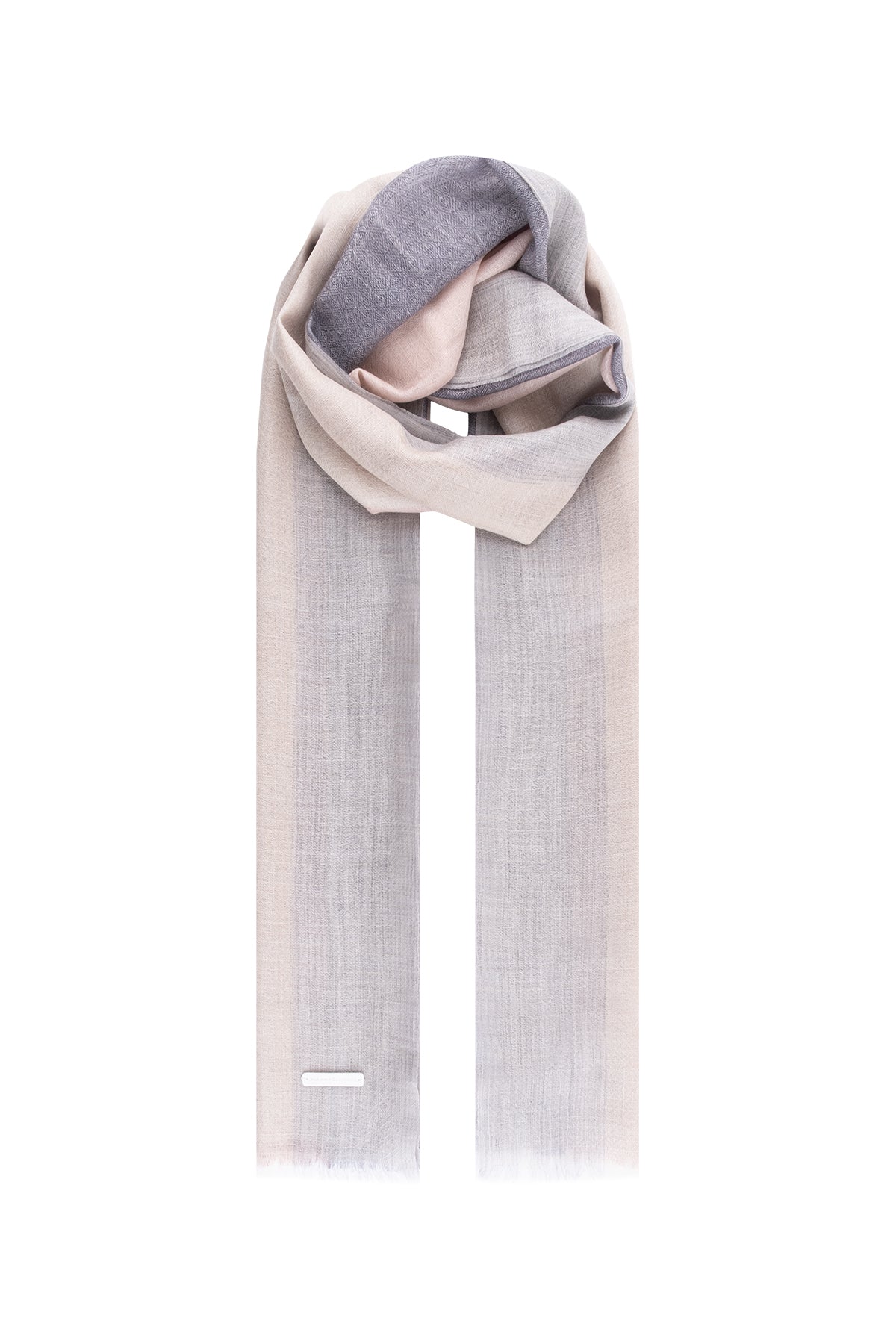 Pembe Sophie Saf Kaşmir Renkli Şal 90x180 cm