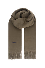 Haki Rose Saf Kaşmir Şal 180x70 cm