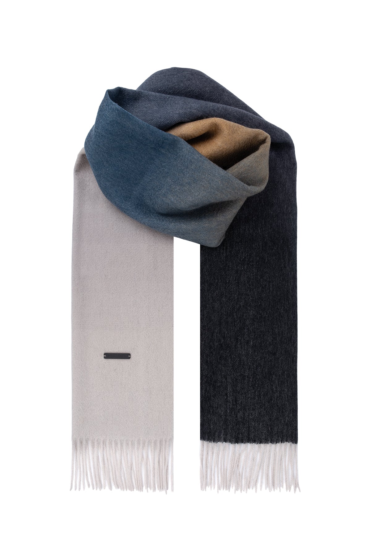 Renkli Patrick Saf Kaşmir Degrade Atkı 170x35 cm