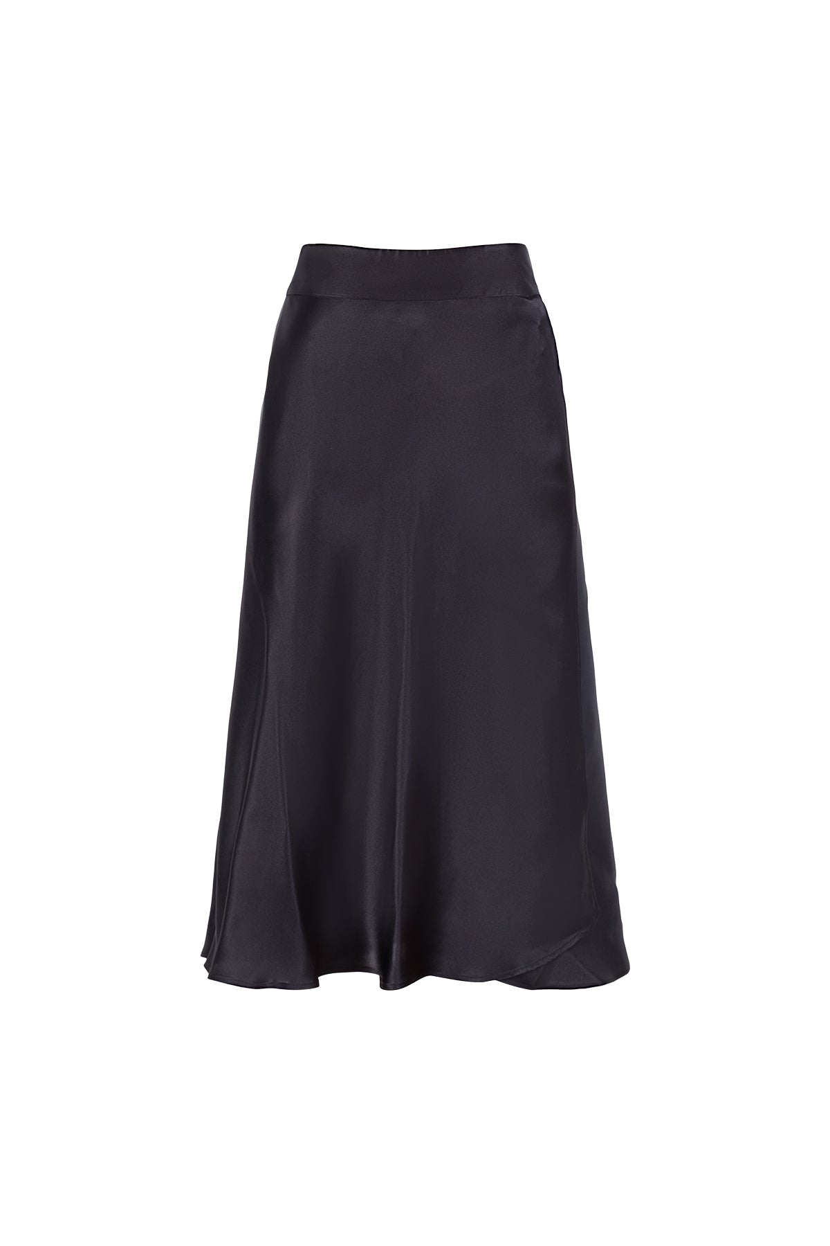 Siyah Astrid Saf İpek Etek Limited Edition