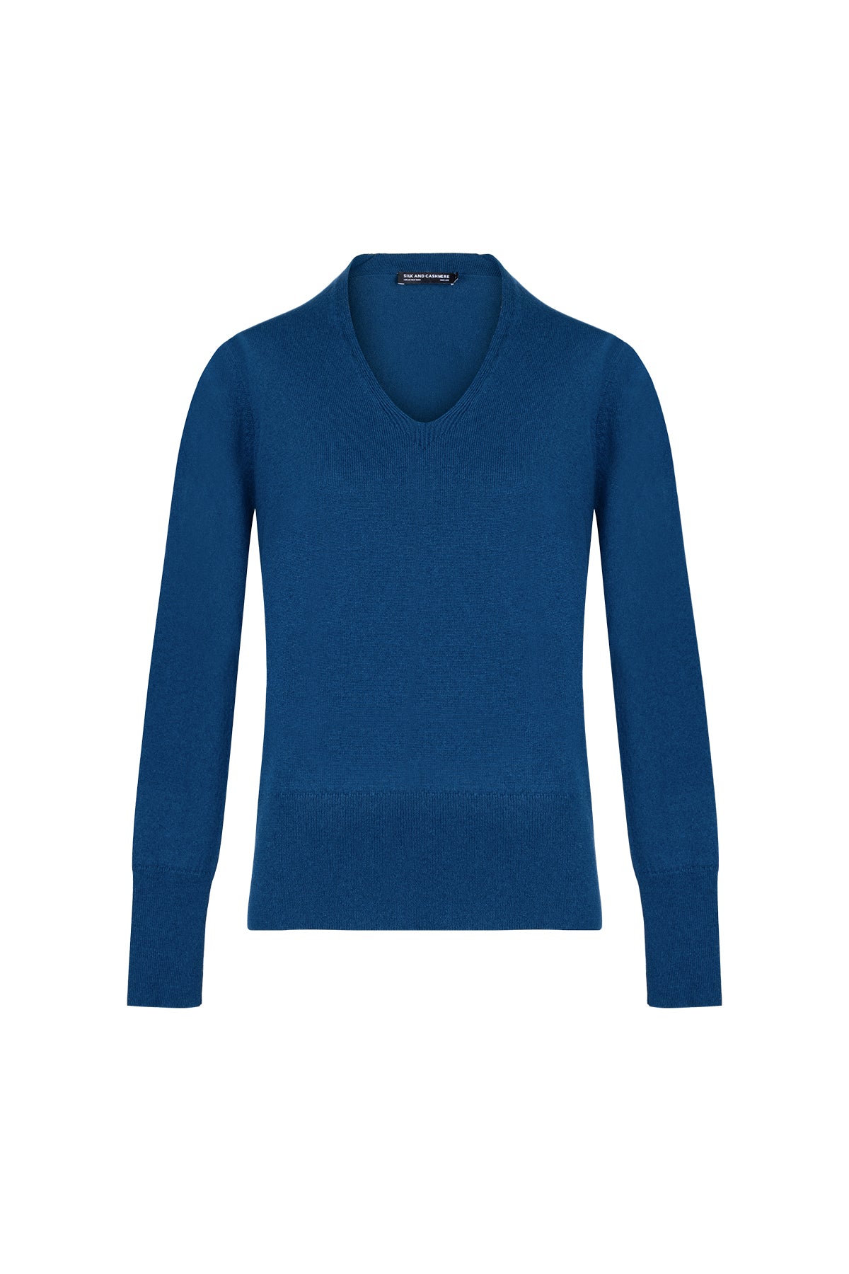 Tavuskuşu Lilly Saf Kaşmir Derin V Yaka Kazak