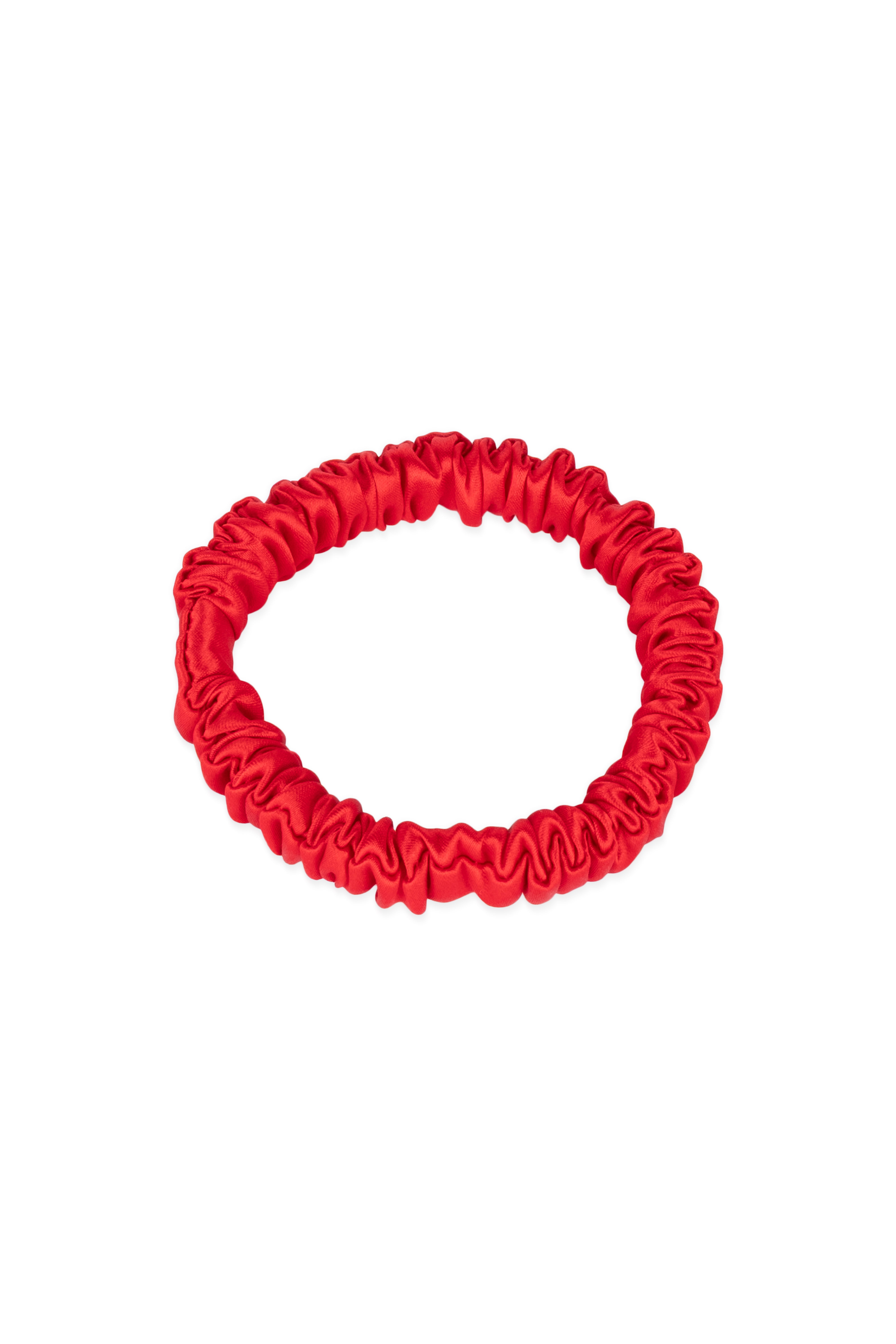 Kırmızı Anabel Saf İpek Kurdeleli Toka