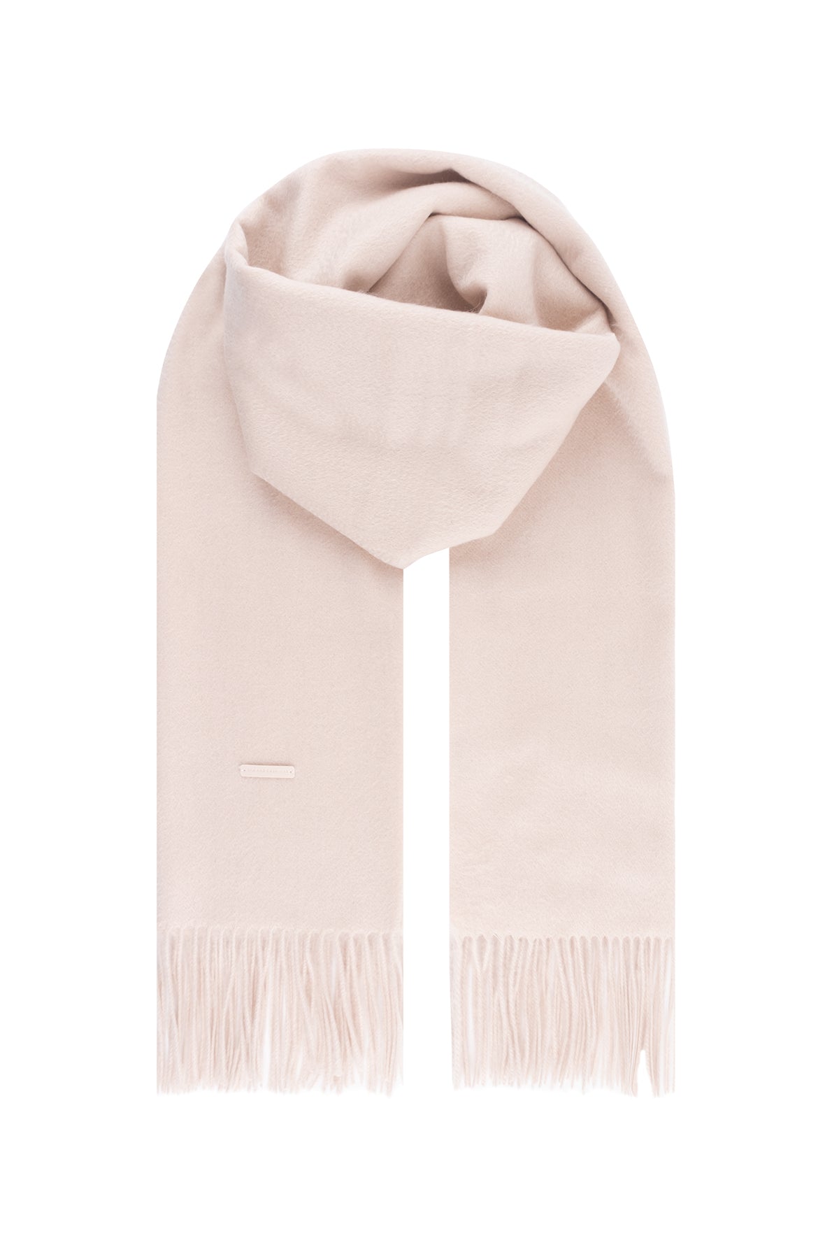 Açık Bej Rose Saf Kaşmir Şal 180x60 cm