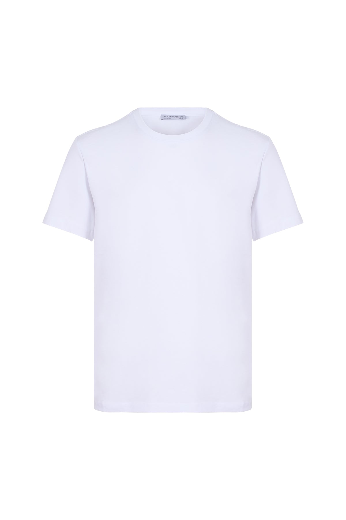 Beyaz Lucas Yuvarlak Yaka T-Shirt