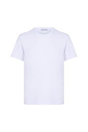 Beyaz Lucas Yuvarlak Yaka T-Shirt
