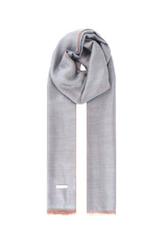 Gri Scarlett Saf Kaşmir Şal 100x200 cm