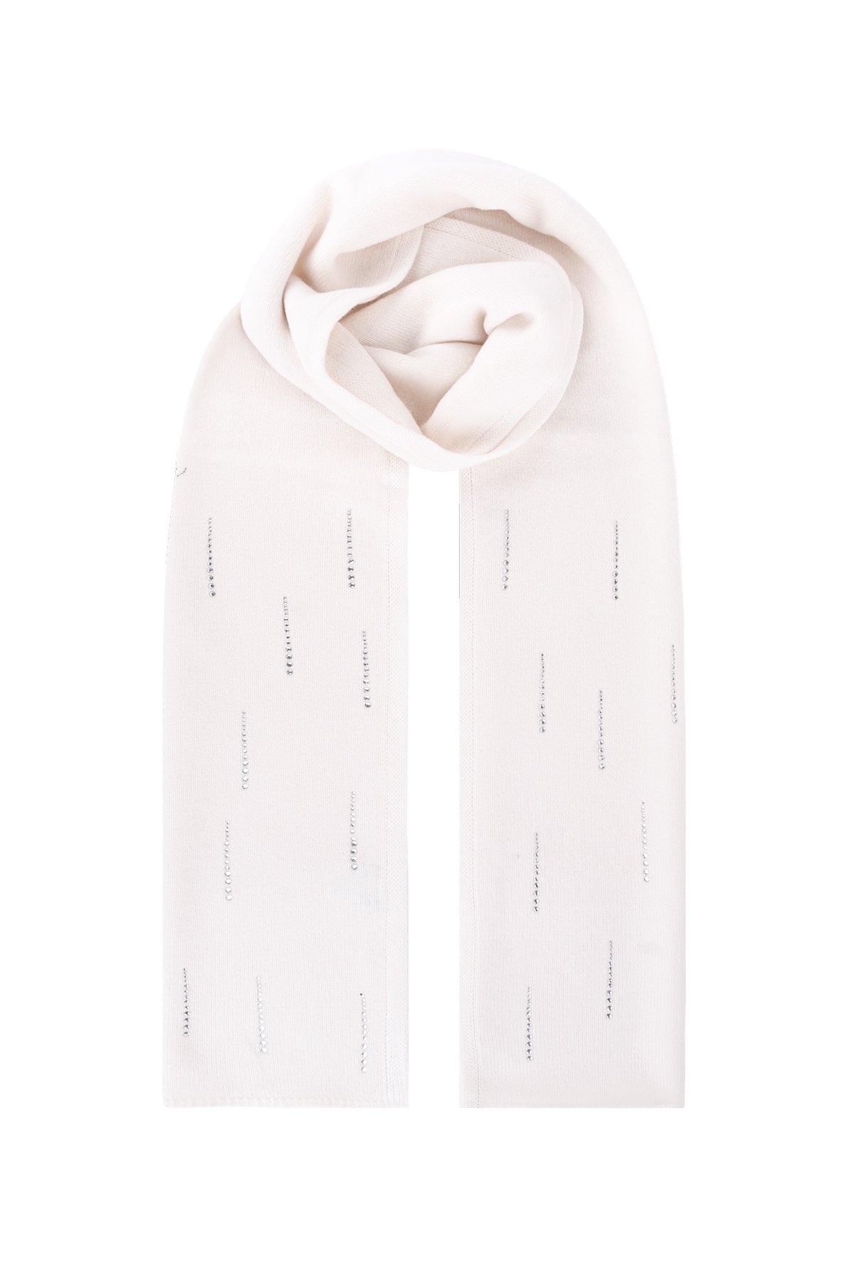 Ekru Lucia Taşlı Atkı 30x190 cm