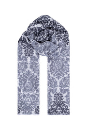 Antrasit Dora Desenli Şal 200x70  cm