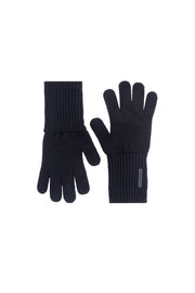 Siyah Hannover Saf Kaşmir Erkek Eldiven