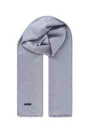 Açık Gri Lotus Saf İpek Çift Taraflı Atkı 30x177 cm