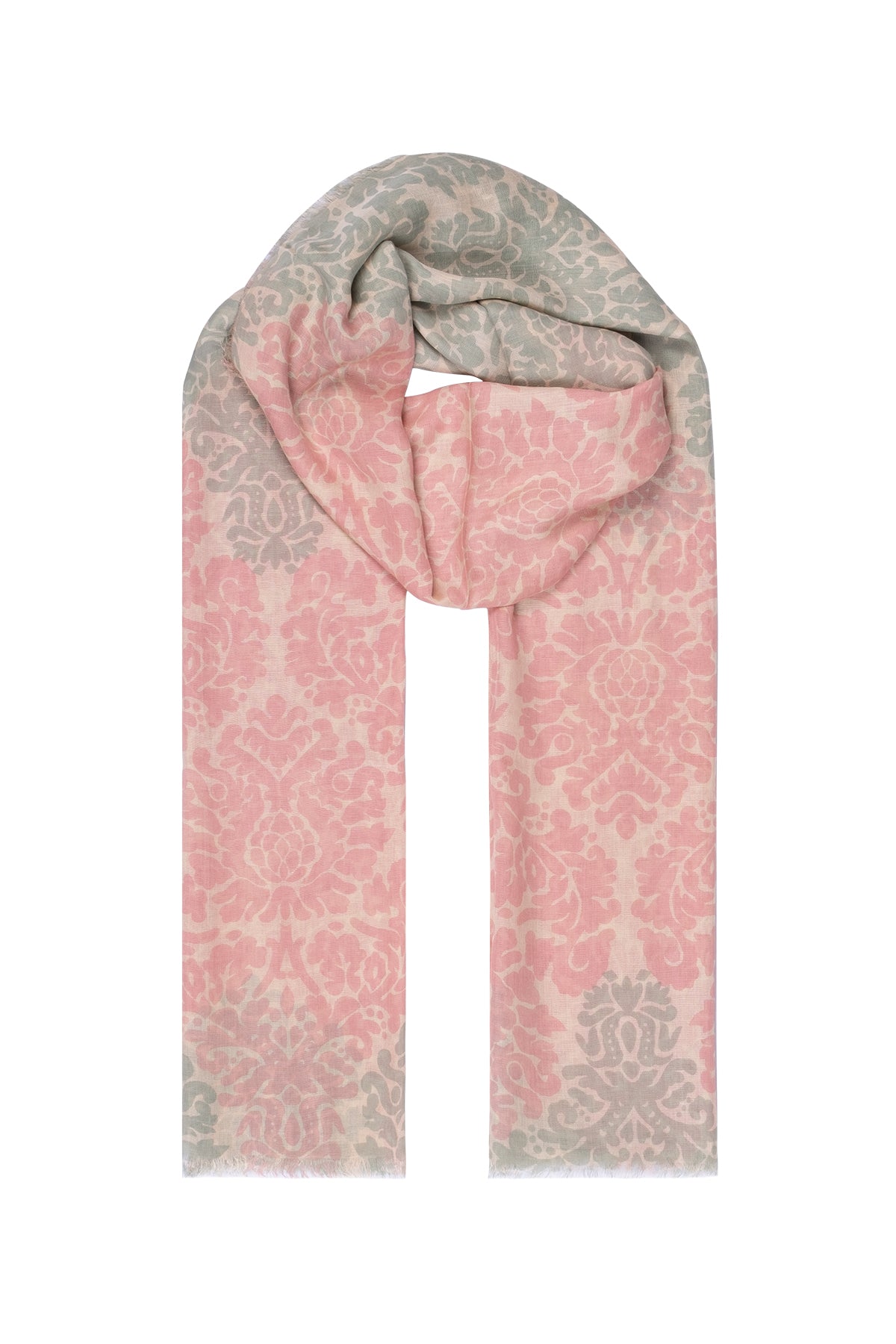 Pembe Dora Desenli Şal 200x70  cm