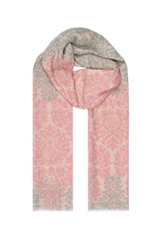 Pembe Dora Desenli Şal 200x70  cm