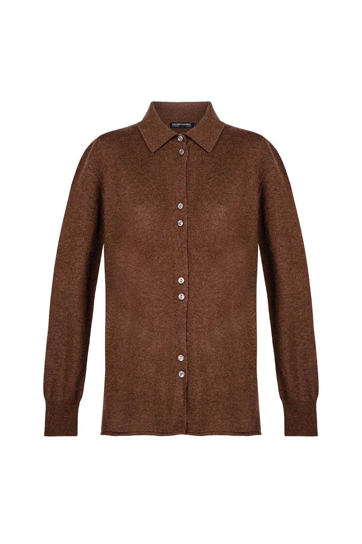 Moka Agata Saf Kaşmir Triko Gömlek