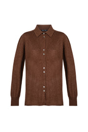 Moka Agata Saf Kaşmir Triko Gömlek