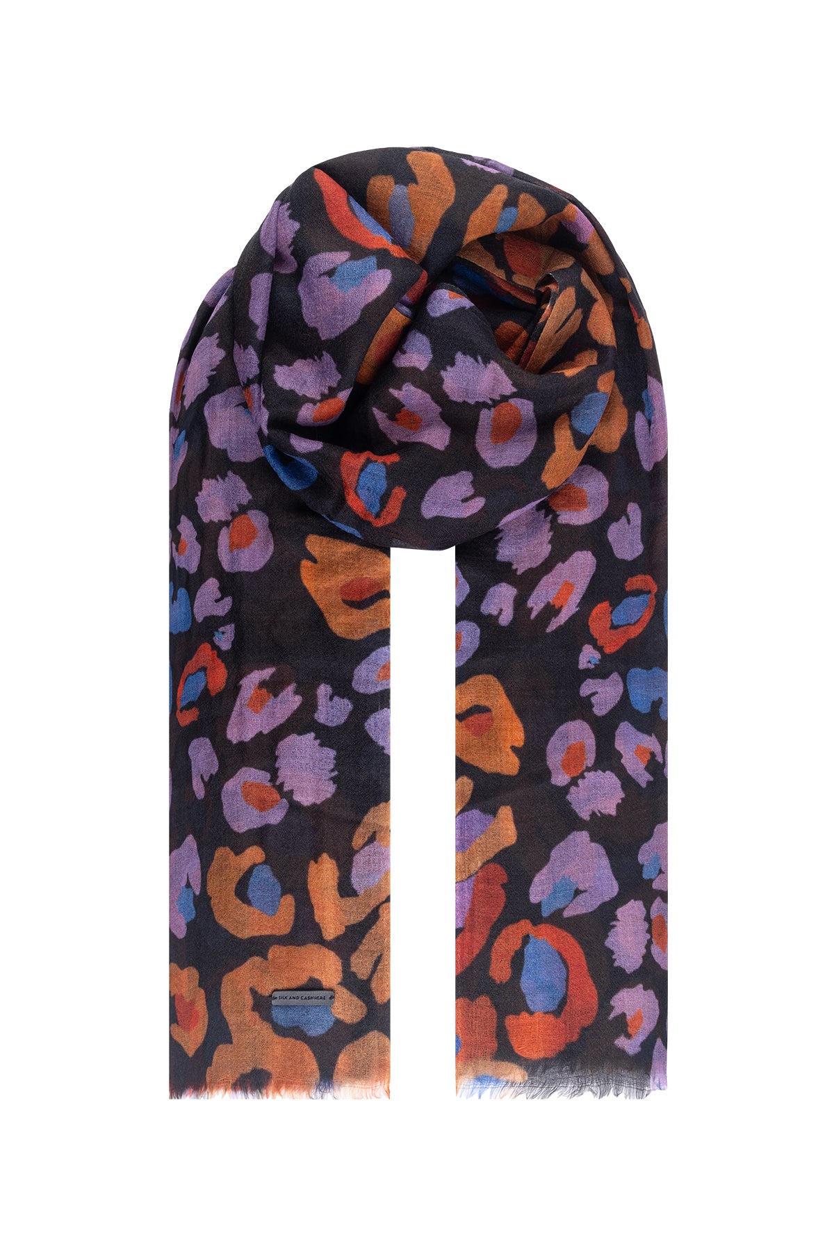 Renkli Jas Desenli  Şal 70x180 cm