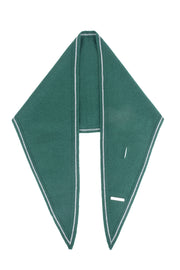 Yeşil Mini Yün Kaşmir Bandana 30x130 cm