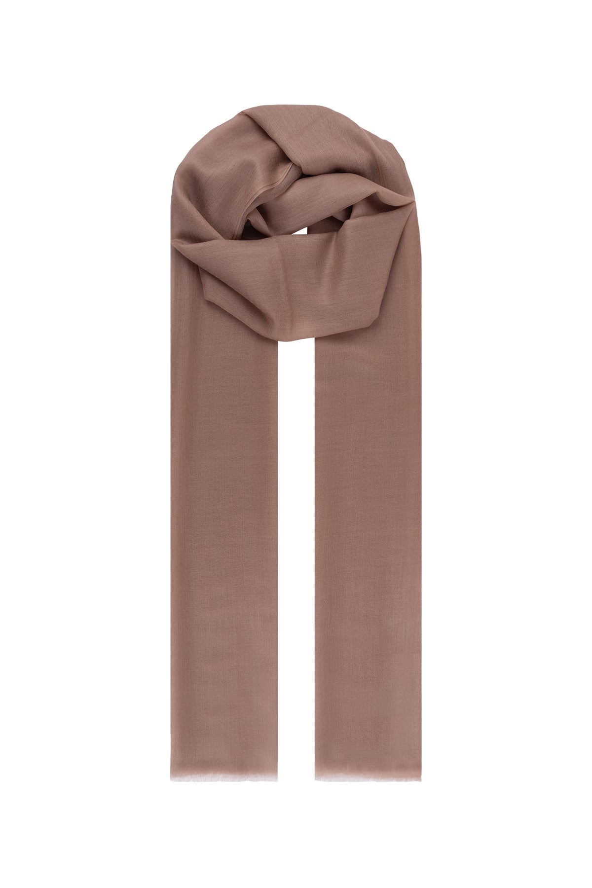 Bej Larissa Saf Kaşmir Şal 100x230 cm