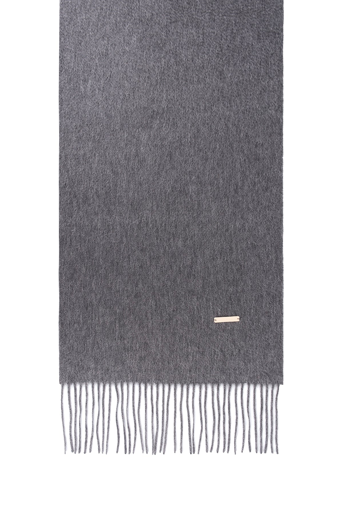 Orta Gri Melanj Patrick Saf Kaşmir Atkı 35x170 cm