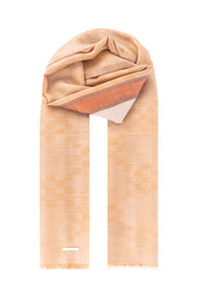 Camel Sophie Saf Kaşmir Kareli Şal 80x190 cm