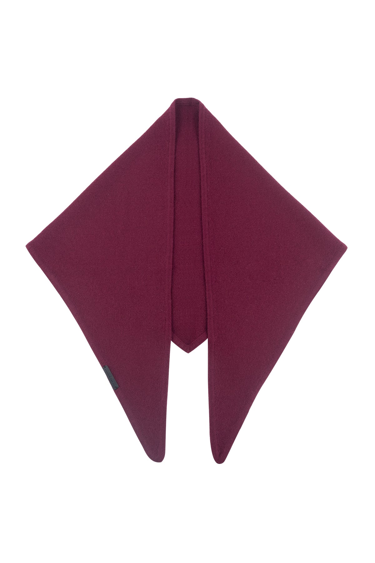 Bordo Rose Saf Kaşmir Fular Bandana 115x45x45 cm