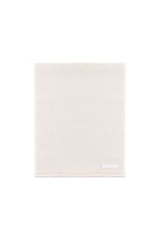 Ekru Saf Kaşmir Loop Atkı 23x36 cm