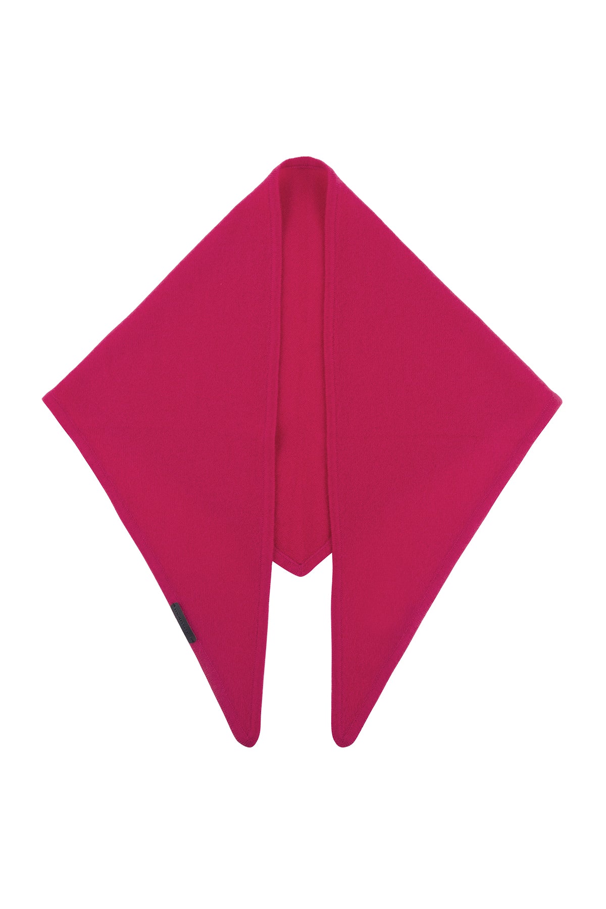 Fuşya Rose Saf Kaşmir Fular Bandana 115x45x45 cm