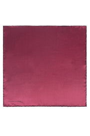 Bordo Saf İpek Düz Renk Erkek Cep Mendili 35x35 cm