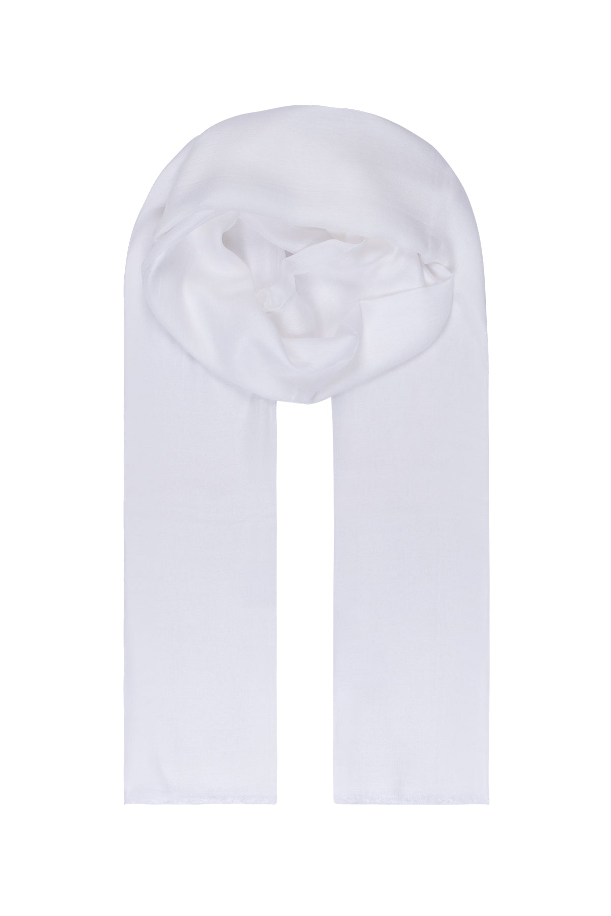 Beyaz Dora Şal 70x200  cm