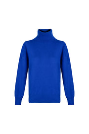 Saks Mavi Lilly Saf Kaşmir Balıkçı Yaka Kazak