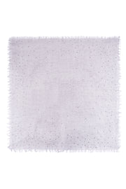 Gri Jas Saf Kaşmir Taşlı Kare Şal 70x70 cm