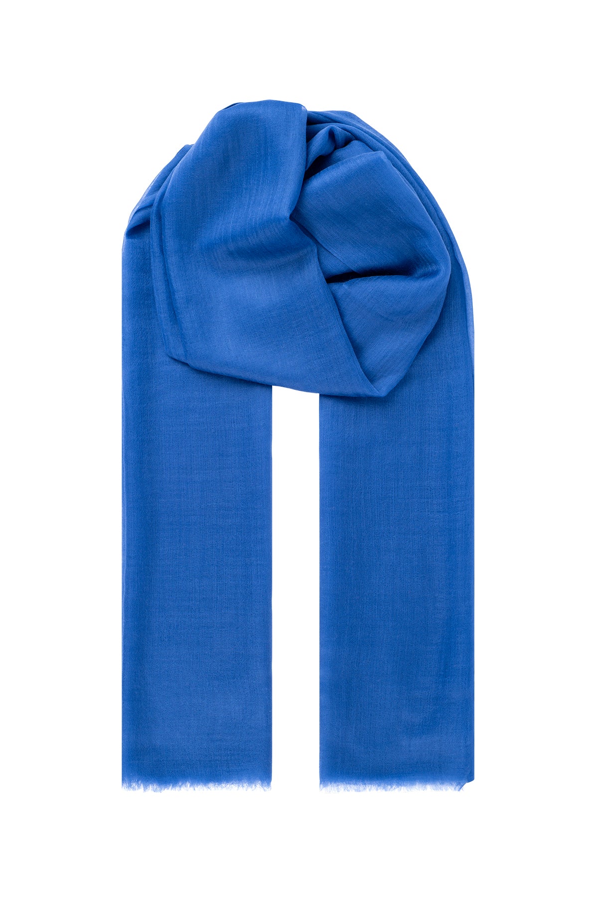 Koyu Mavi Larissa Saf Kaşmir Şal 100x230 cm