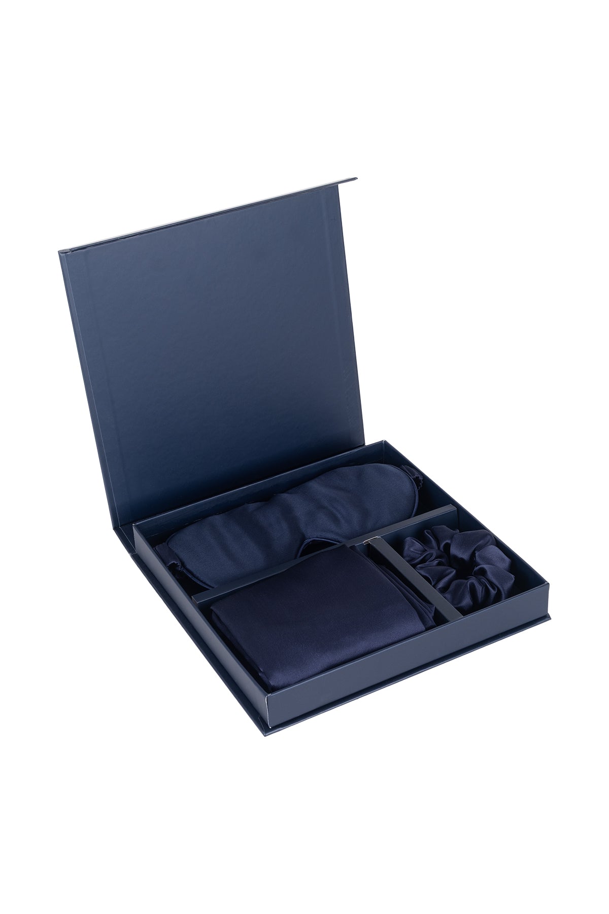 Lacivert Anabel Saf İpek Seyahat Seti