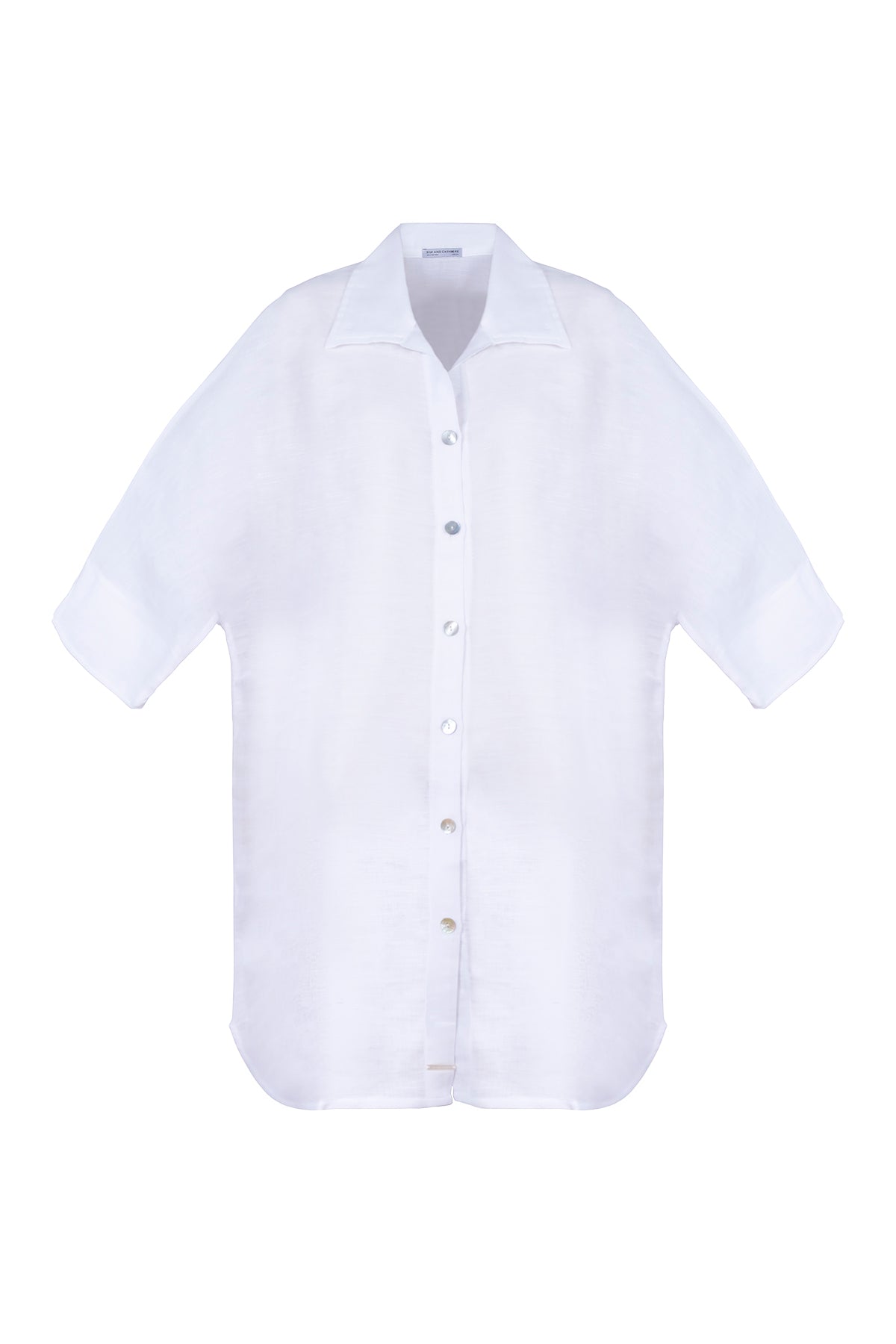 Beyaz Cassandra Tünik Elbise