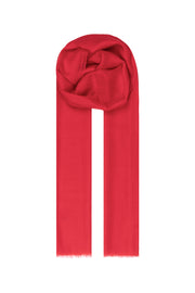 Kırmızı Larissa Saf Kaşmir Şal 100x230 cm