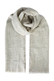 Ekru Yün Nopeli Şal 70x190 cm