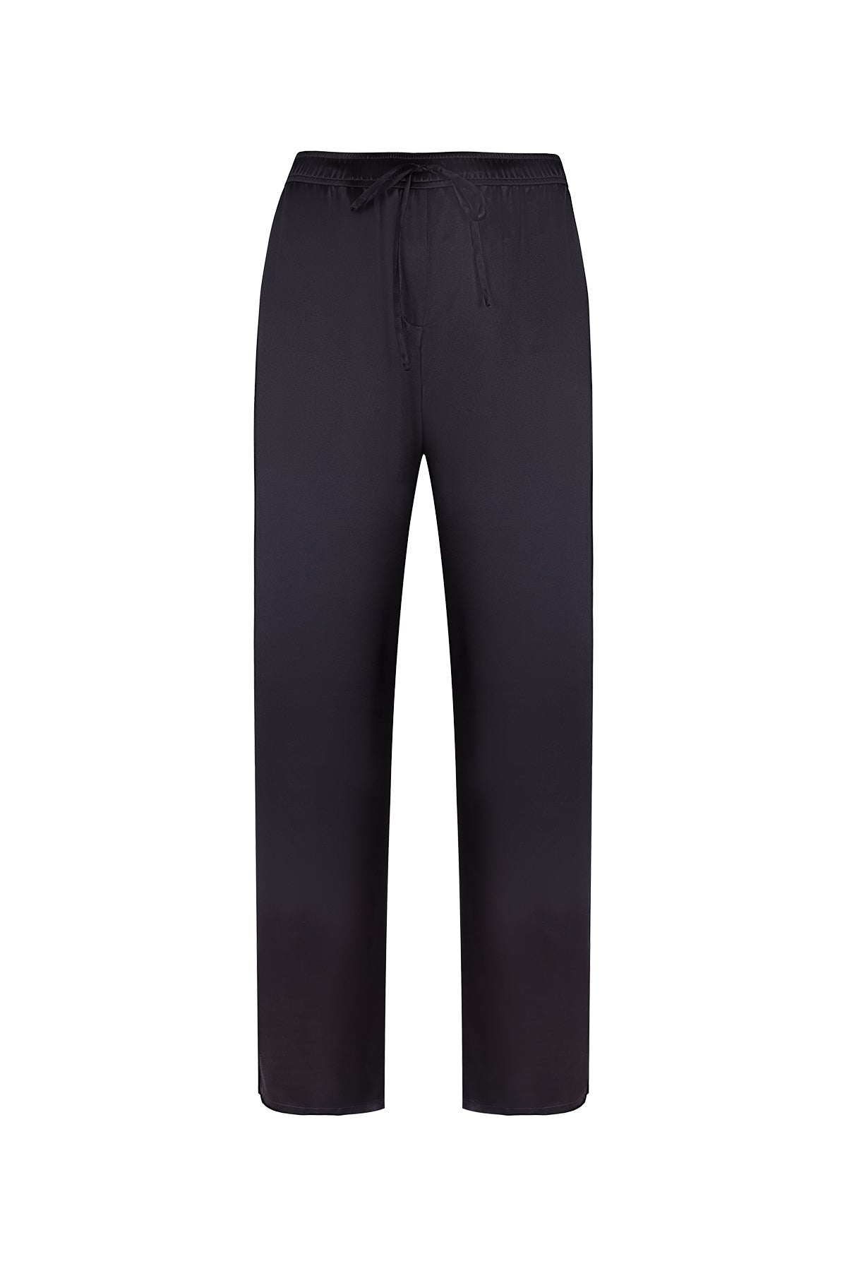 Siyah Astrid Saf İpek Pantolon