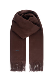 Kahverengi Rose Saf Kaşmir Şal 180x60 cm