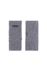 Gri Maggie Saf Kaşmir Parmaksız Eldiven