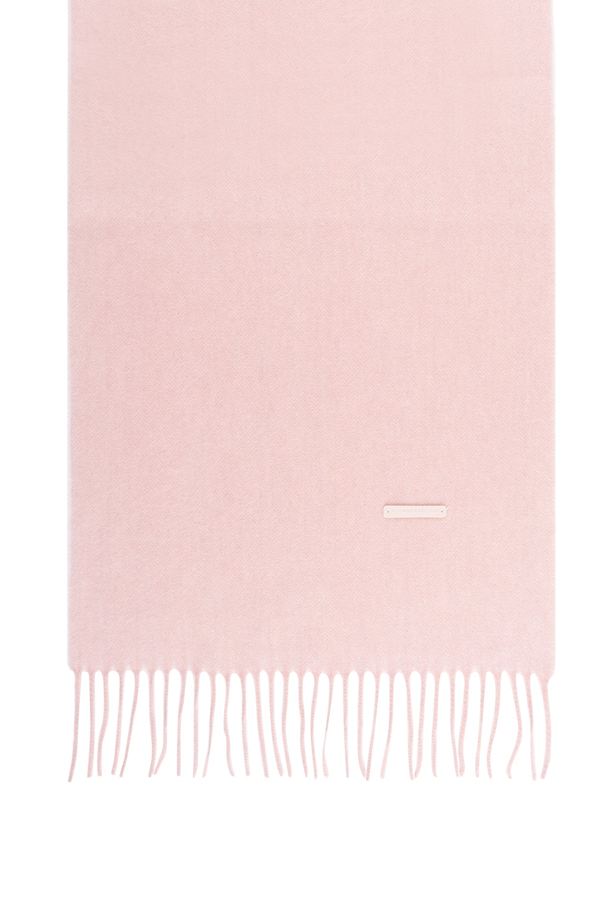 Açık Pembe Patrick Saf Kaşmir Çift Renkli Atkı 30x164 cm