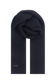 Siyah Hannover Saf Kaşmir Atkı 25x170 cm