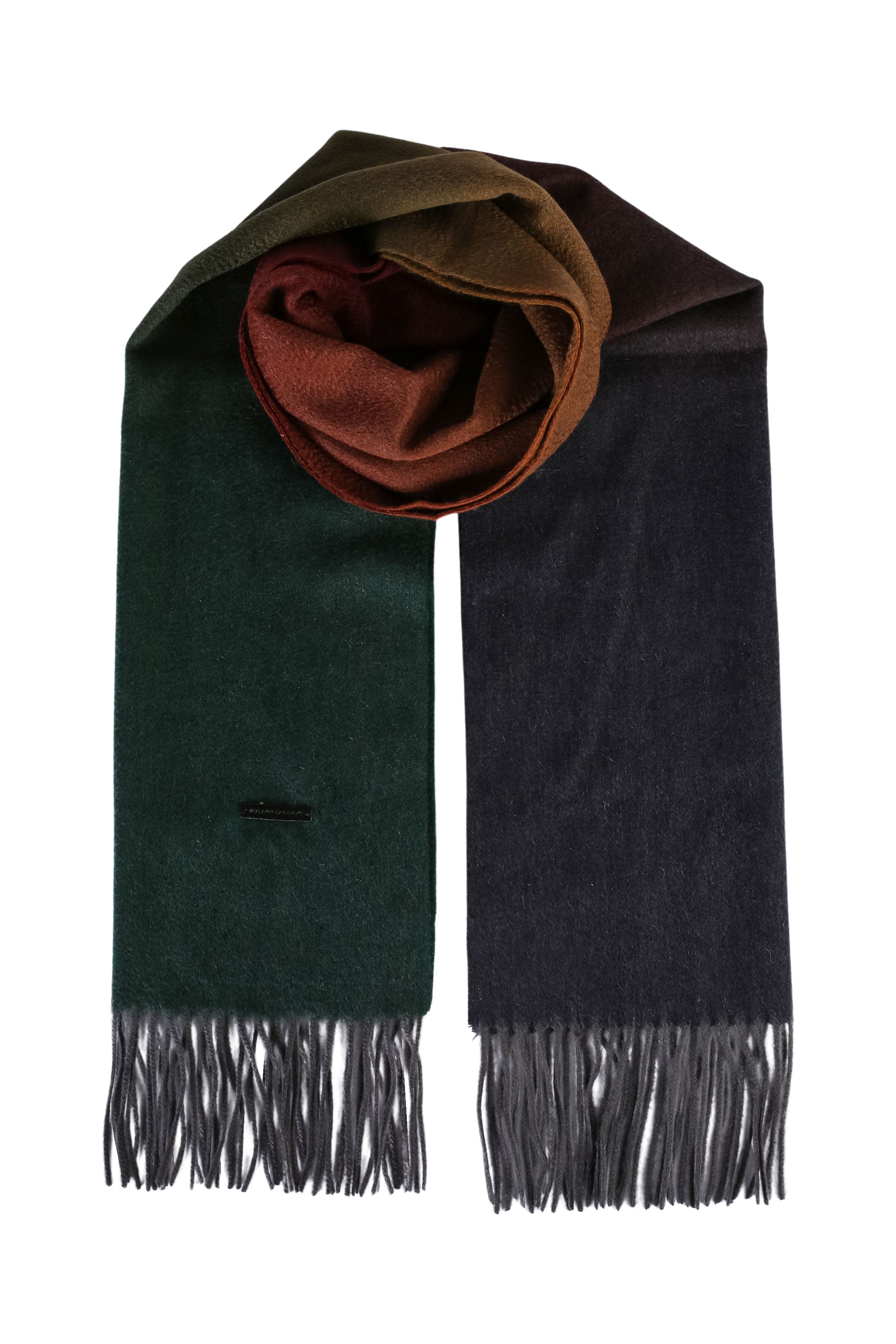 Koyu Yeşil Patrick Saf Kaşmir Atkı 180 x 30 cm