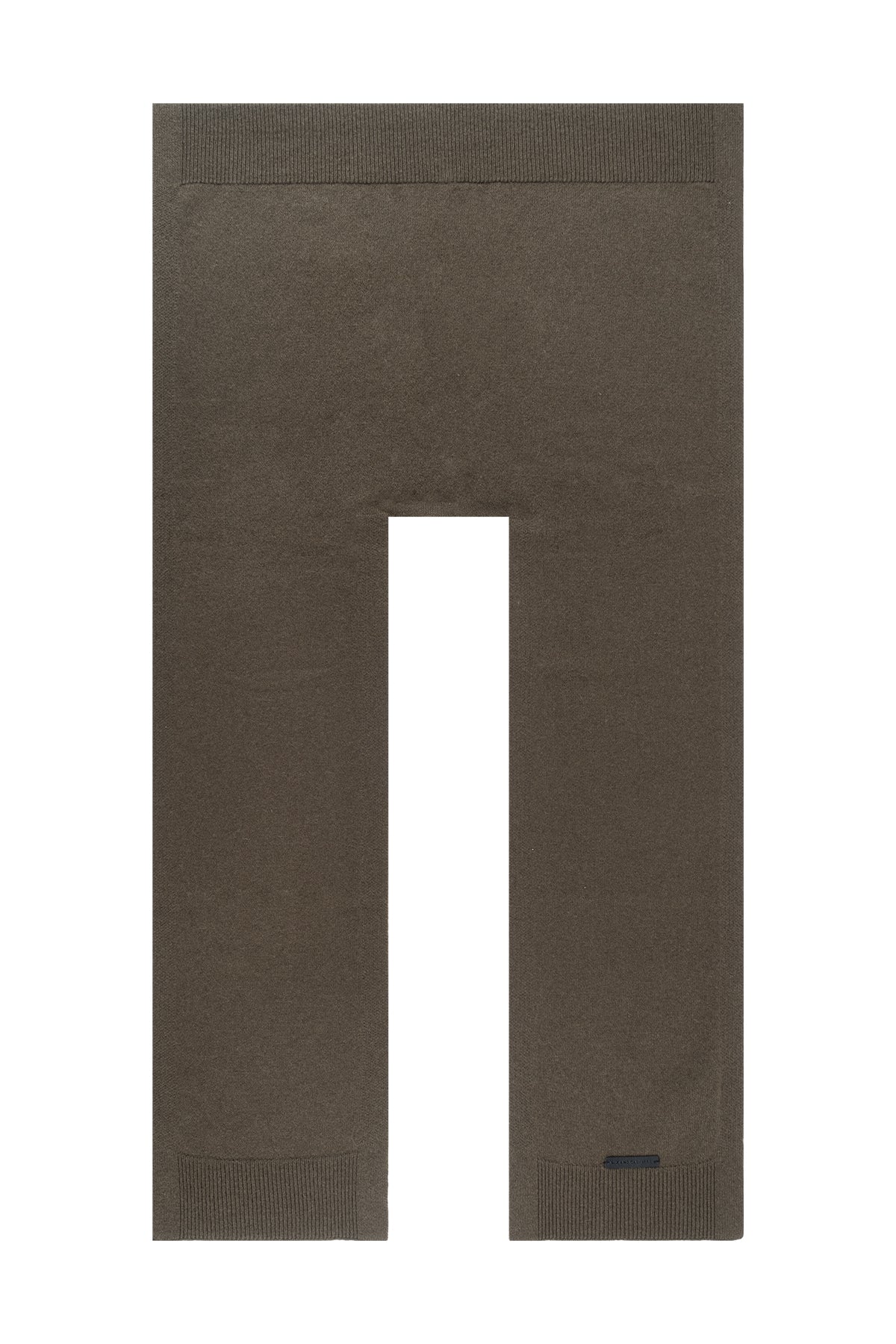 Haki Lilly Saf Kaşmir Kazak Atkı