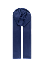 Lacivert Larissa Saf Kaşmir Şal 100x230 cm