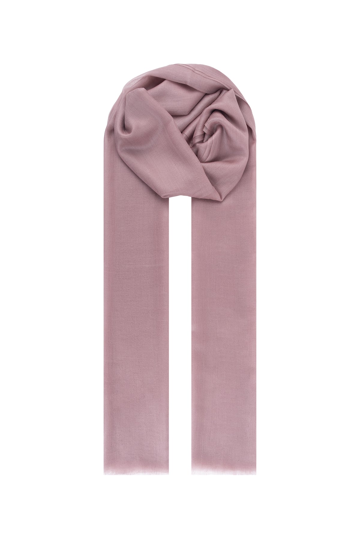 Gül Kurusu Larissa Saf Kaşmir Şal 100x230 cm