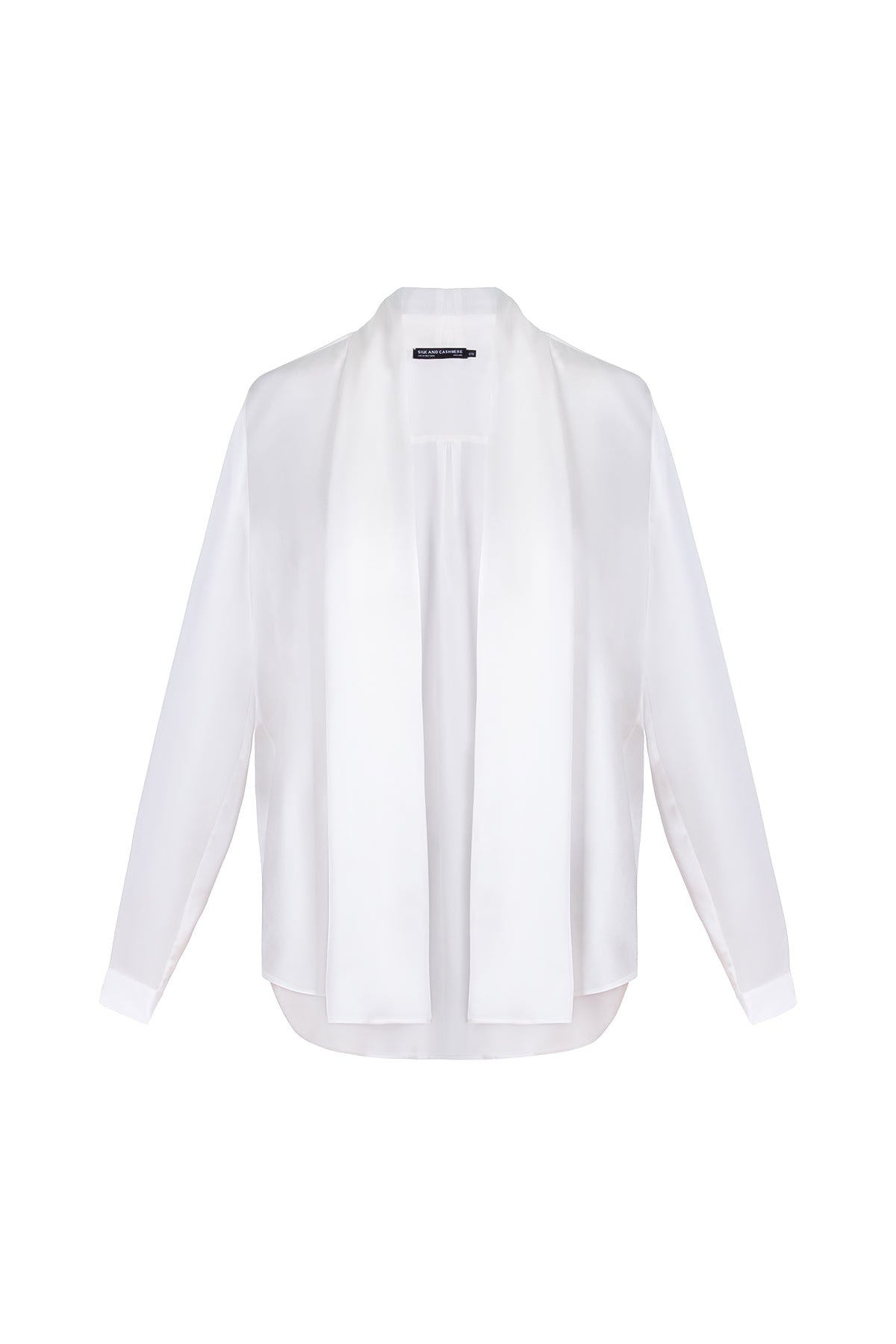 Beyaz Nature İpek Hırka