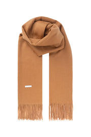 Camel Rose Saf Kaşmir Şal 180x60